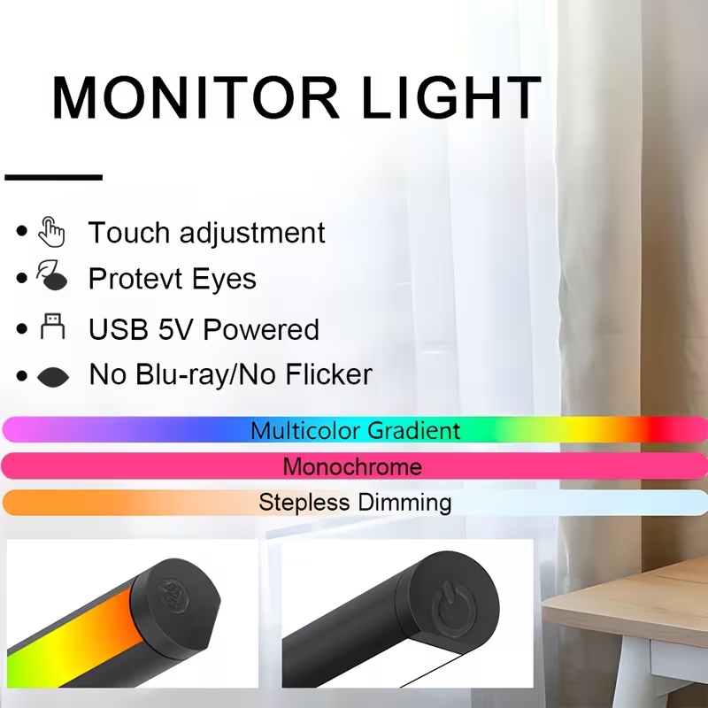 LED-monitorlichtbalk 30cm 40cm - Desk Setup Lamp recensie en prijs