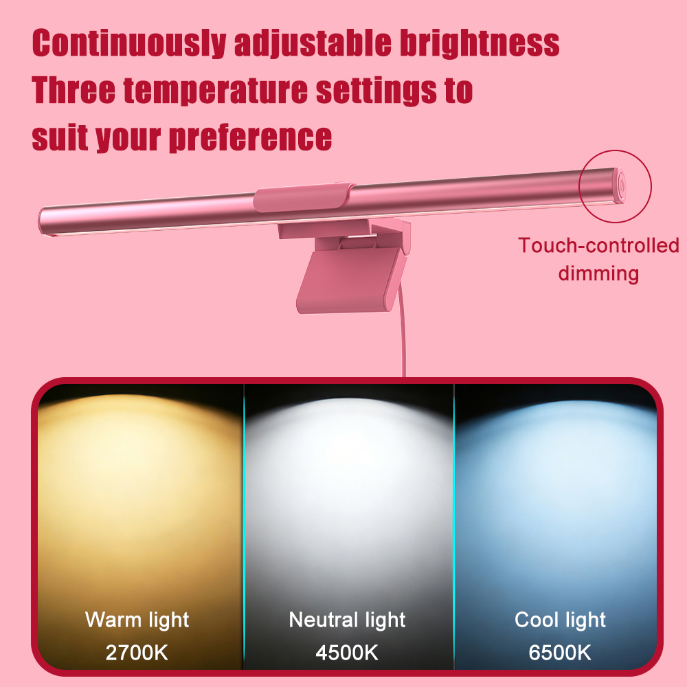 Lichtbalkmonitor Roze LED-lamp - Setup Desk Monitor recensie en prijs