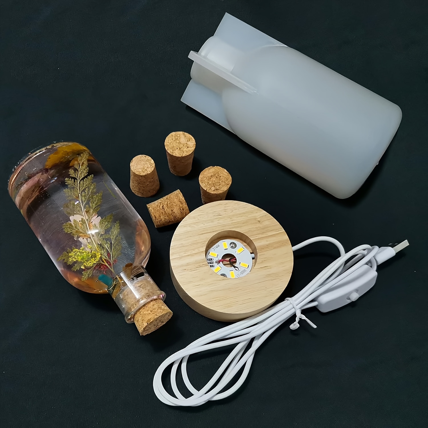 Drift Bottle Lichtset met hars - Desk Setup Lamp recensie en prijs