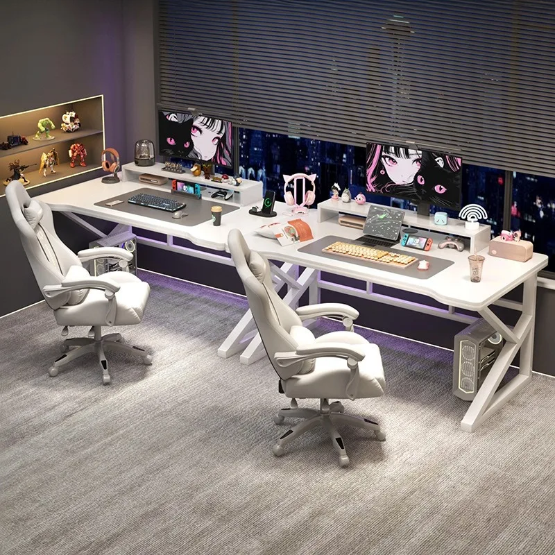 Computerbureau voor twee perso - Desk Setup L Shaped recensie en prijs
